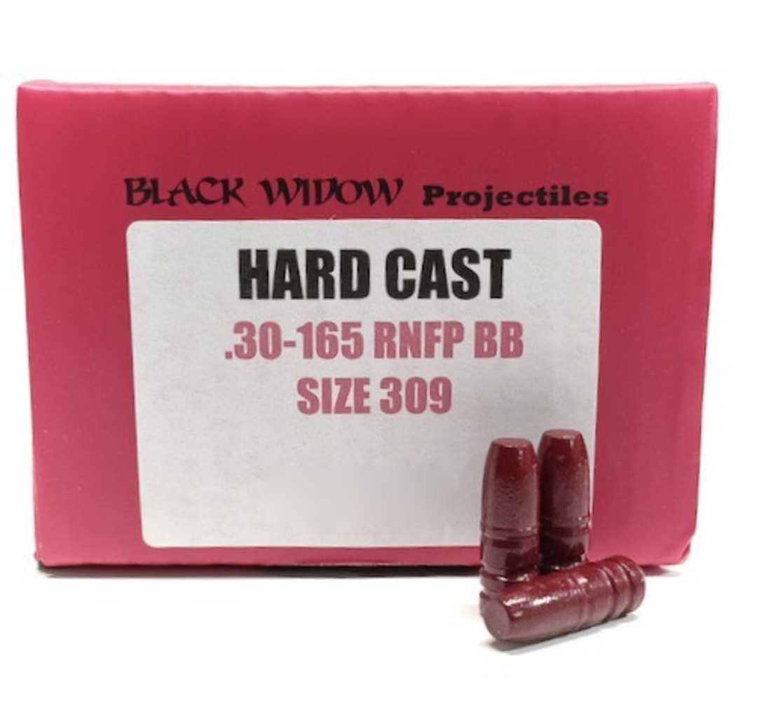 Black Widow Projectiles .30cal 165gr RNFP .309" x100 image 0